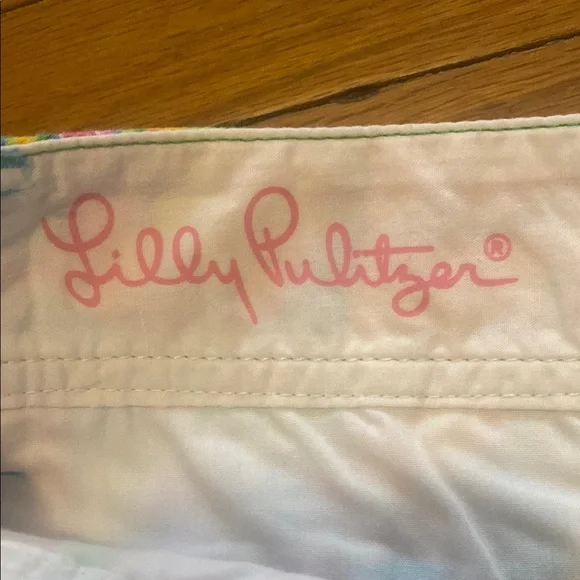 Lilly Pulitzer Blue and Pink The Callahan Short Vibrant Tropical Print Woman 6 - Picture 3 of 7